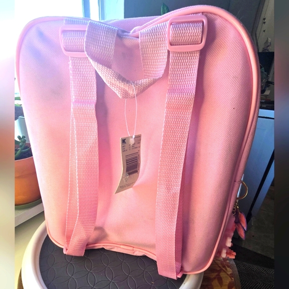 Kmart Pink Backpack With Green Frog Notepads and School Accessories - Picture 3 of 6